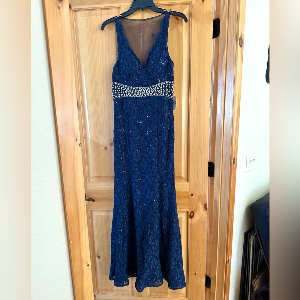 Navy Blue Long Dress Size 5